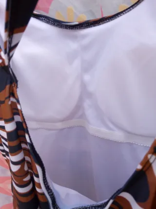 BAÑADOR T4XL ESTAMPADO CEBRA MARRON BLANCO Y NEGRO