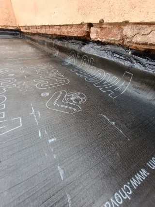 Impermeabilización, instalacion de tela asfáltica