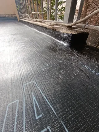 Impermeabilización, instalacion de tela asfáltica