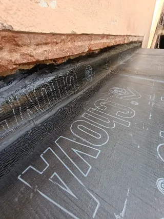 Impermeabilización, instalacion de tela asfáltica