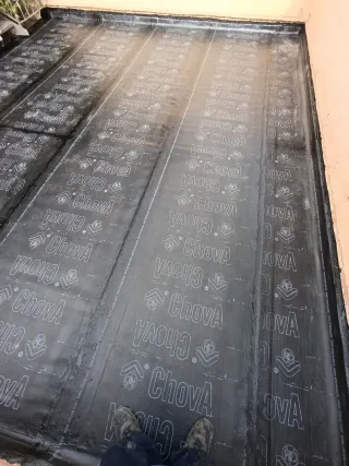 Impermeabilización, instalacion de tela asfáltica