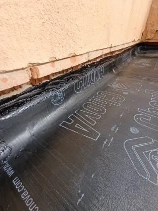 Impermeabilización, instalacion de tela asfáltica