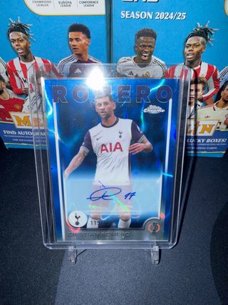 Cristian Romero Auto /150 Topps Chrome