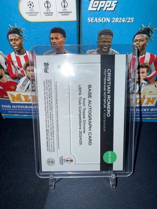 Cristian Romero Auto /150 Topps Chrome