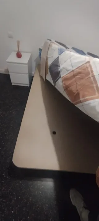 Cama de matrimonio colchón + somier tapizado