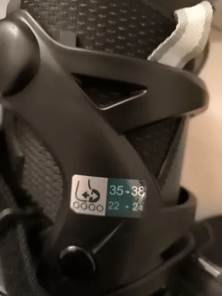 Patines en línea negros talla 35-38