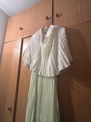 Vestido Coosy capa verde talla única