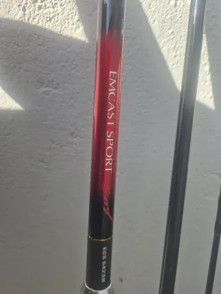 2 cañas de pesca para siluro y peces grandes