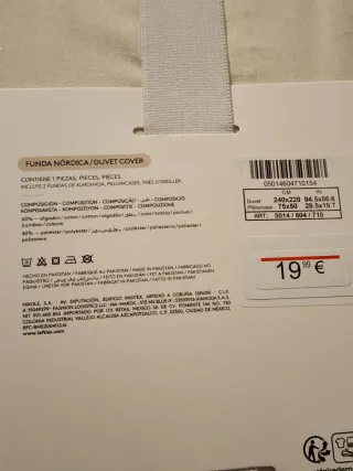 Funda Nórdica Beige 150/160 cm