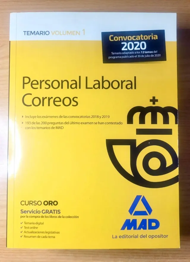 Libros de Correos Oposición. Nuevos