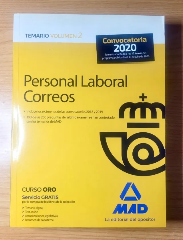 Libros de Correos Oposición. Nuevos