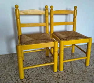 Pack 2 Sillas Infantiles Amarillas