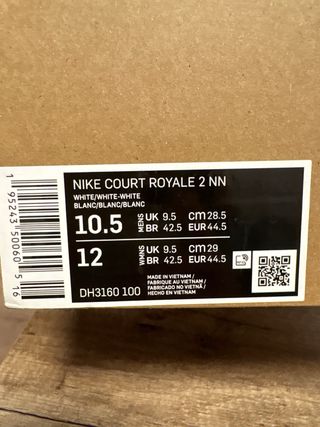 Zapatillas Nike Court Royale 2 NN Talla 44