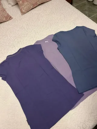 Lote 3 Camisetas Puma y Converse Talla XS