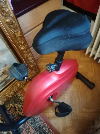 Bicicleta estática roja Deluxe13