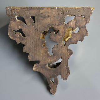 Antigua Ménsula Rococó Dorada