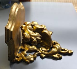 Antigua Ménsula Rococó Dorada