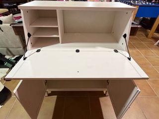 Armario escritorio madera blanco