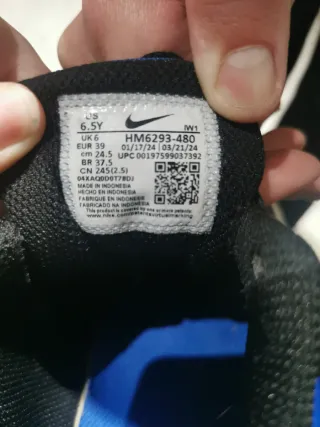 Zapatillas Nike Dunk Negras y Azules