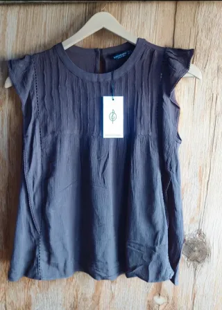 Blusa Boho marrón nueva