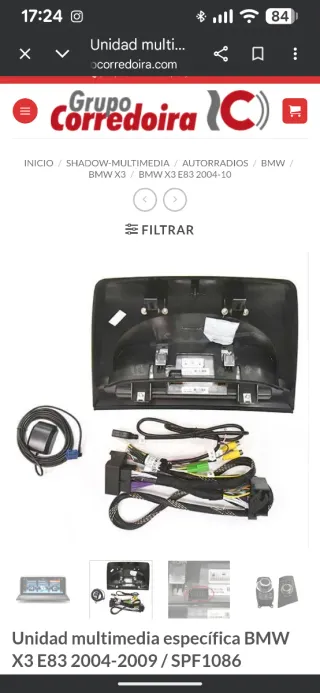 Pantalla Multimedia BMW X3 E83 (2004-2009)