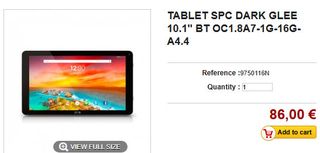 Tablet SPC Glee 10.1 OctaCore 16GB + Auriculares