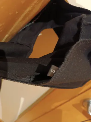 Vestido formal negro y gris