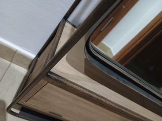 Espejo recibidor madera y metal