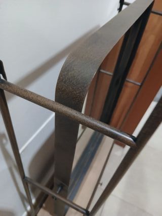Espejo recibidor madera y metal