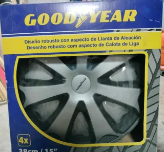 Tapacubos Goodyear 15 pulgadas (4uds)
