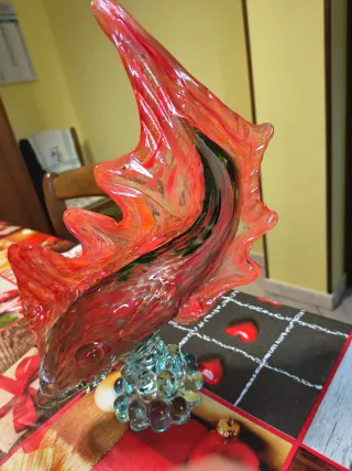 Vaso Murano Rosso e Verde