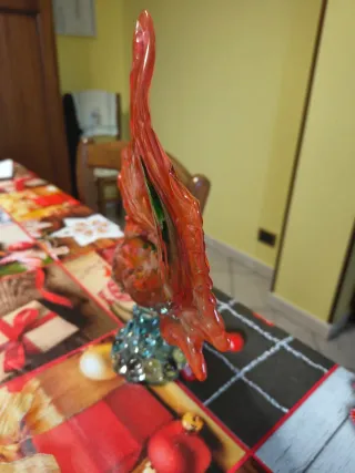 Vaso Murano Rosso e Verde