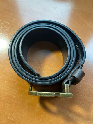 Cinturón Calvin Klein Jeans Hebilla CK Marrón