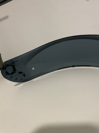 Visera Casco Moto Negra Oscura