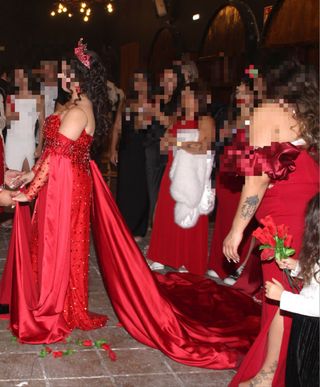 Vestido Novia Gitana Rojo