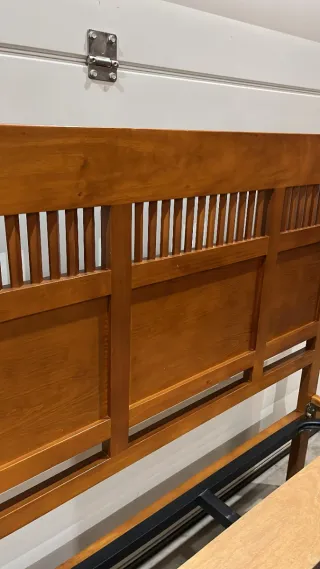 Cama de madera marrón 105x190 (leer descripción)