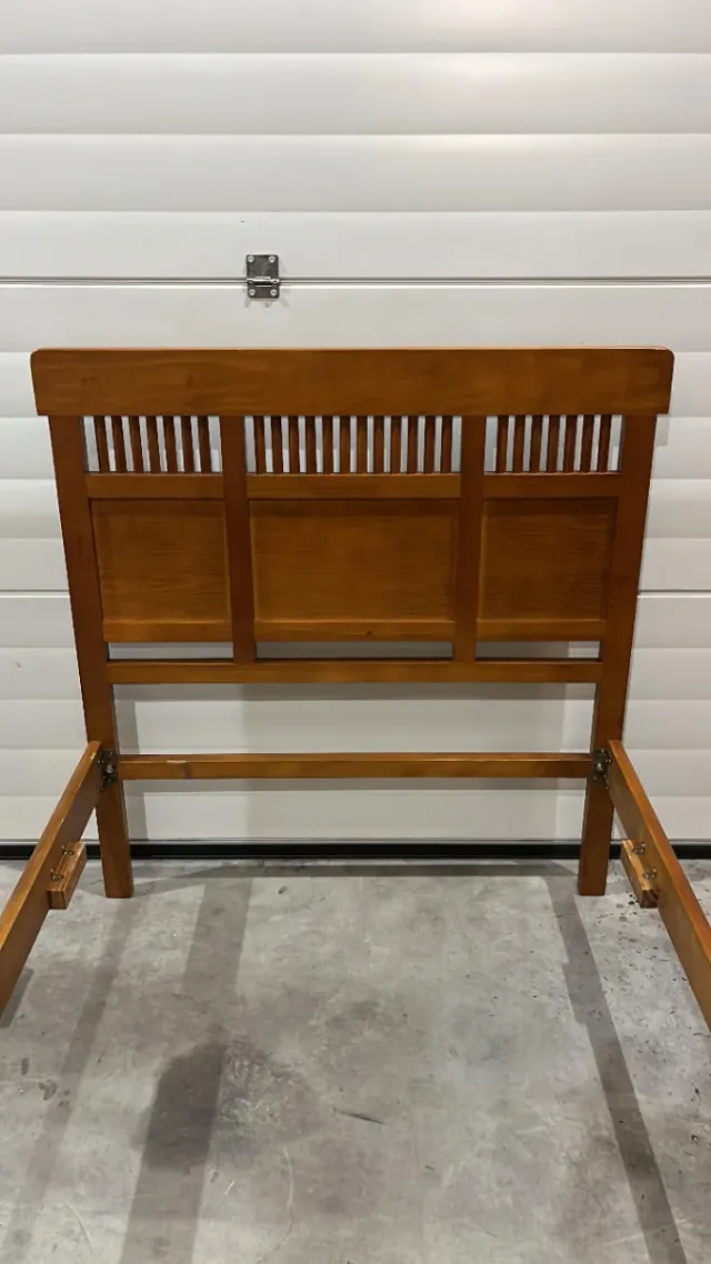 Cama de madera marrón 105x190 (leer descripción)