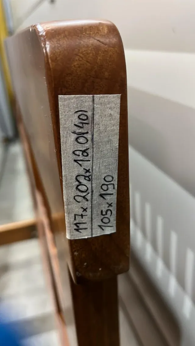 Cama de madera marrón 105x190 (leer descripción)