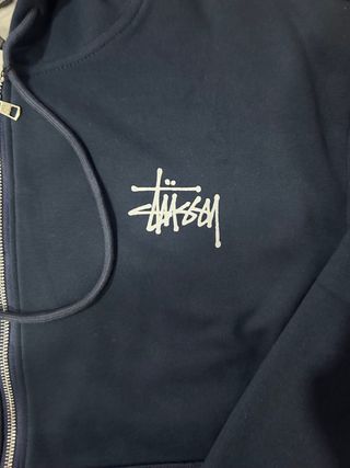 Sudadera Stüssy Azul Marino Cremallera