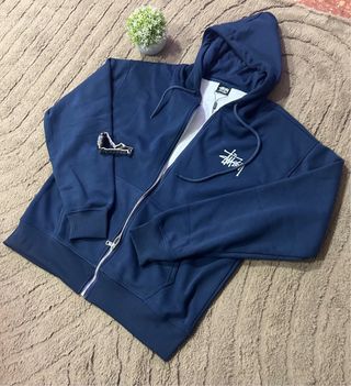 Sudadera Stüssy Azul Marino Cremallera