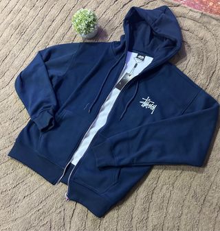 Sudadera Stüssy Azul Marino Cremallera