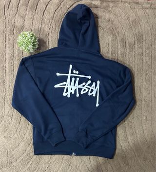 Sudadera Stüssy Azul Marino Cremallera