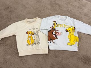 2 Sudaderas El Rey León Disney Talla 2 años