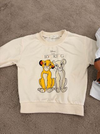 2 Sudaderas El Rey León Disney Talla 2 años