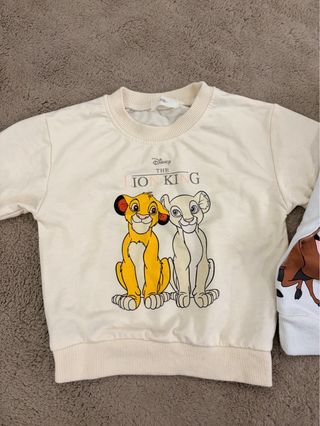 2 Sudaderas El Rey León Disney Talla 2 años