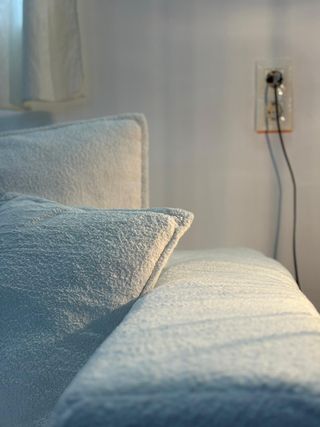 Sofá Cama Blanco Tela