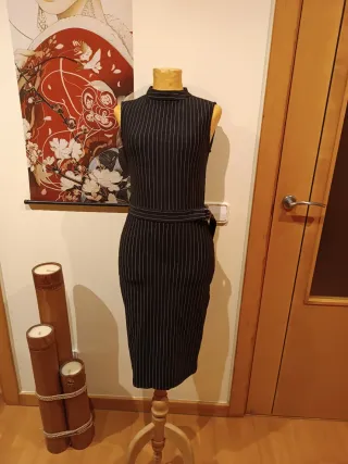 Vestido de rayas sin mangas
