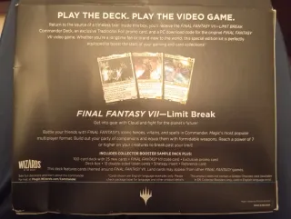 Magic Final Fantasy Commander Game edition Deck