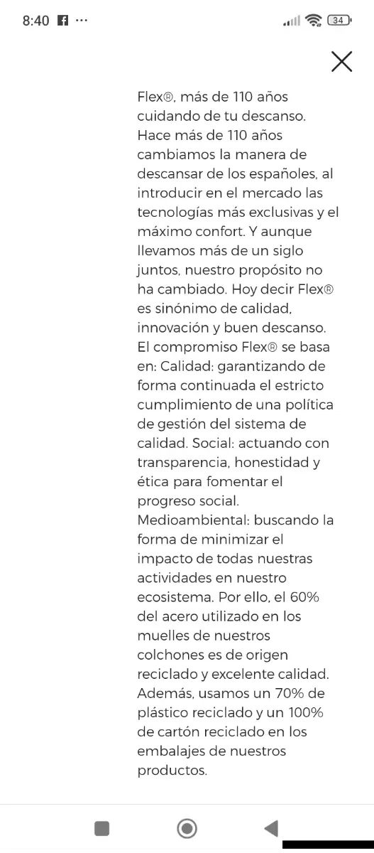 150x190 NUEVO FLEX SOHO HYBRID V2 COLCHÓN M ENSACA