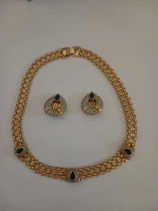 Collar y pendientes vintage